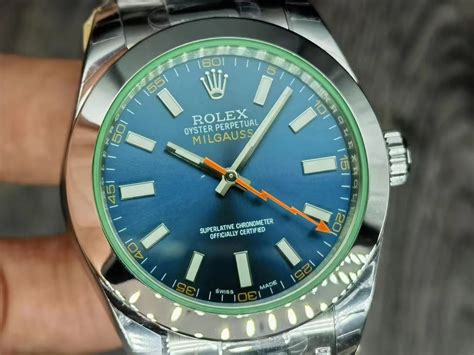 rolex milgauss nero replica|rolex milgauss price chart.